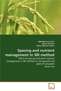Spacing and nutrient management in SRI method