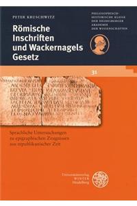 Romische Inschriften Und Wackernagels Gesetz