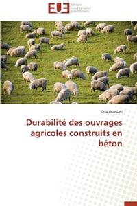 Durabilité Des Ouvrages Agricoles Construits En Béton