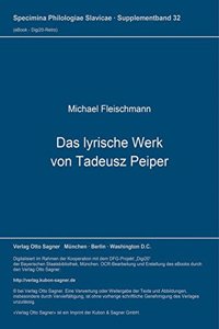 Das lyrische Werk von Tadeusz Peiper