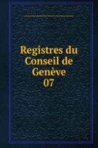 Registres du Conseil de Geneve