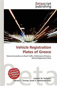 Vehicle Registration Plates of Greece