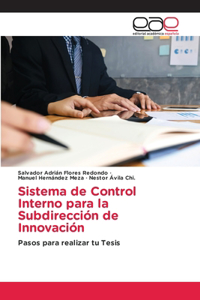 Sistema de Control Interno para la Subdirección de Innovación