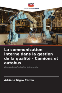 La communication interne dans la gestion de la qualité - Camions et autobus