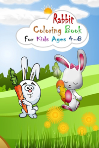 Rabbit Coloring Book for Kids Ages 4-8