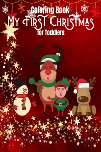 My first christmas coloring book for toddlers