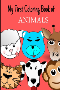 My First Coloring Book of Animals