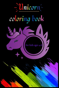 Unicorn coloring book for kids ages 4-8