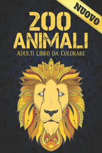 200 Animali Adulti Libro Colorare