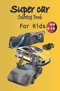 Supercar Coloring Book For Kids