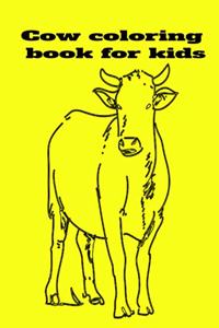 Cow coloring book for kids