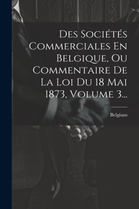 Des Sociétés Commerciales En Belgique, Ou Commentaire De La Loi Du 18 Mai 1873, Volume 3...