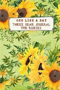 One Line A Day Three Year Journal For Nurses