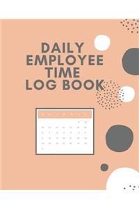 Daily Employee Time Log Book