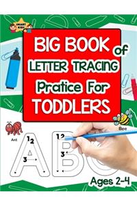 Big book of letter tracing for toddlers ages 2-4