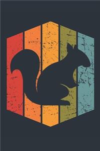 Retro Squirrel Notebook - Gift for Squirrel Lovers - Vintage Squirrel Journal - Squirrel Diary for Boys and Girls