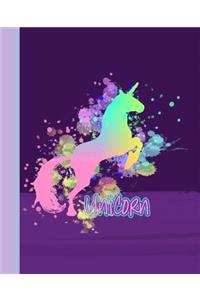 Paint Splatter Unicorn Art Design