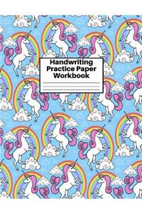 Handwriting Practice Paper Workbook