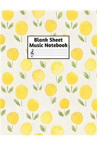 Blank Sheet Music Notebook