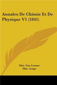 Annales De Chimie Et De Physique V1 (1841)