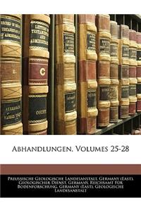 Abhandlungen, Volumes 25-28