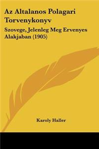 Az Altalanos Polagari Torvenykonyv