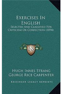 Exercises in English