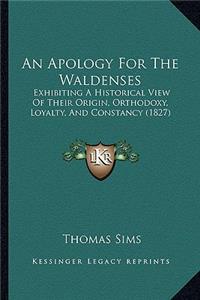 An Apology For The Waldenses