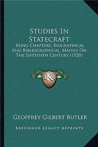 Studies In Statecraft