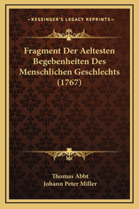 Fragment Der Aeltesten Begebenheiten Des Menschlichen Geschlechts (1767)