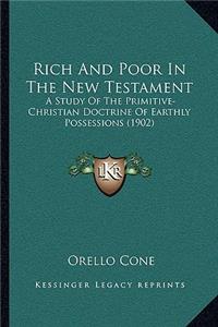 Rich And Poor In The New Testament