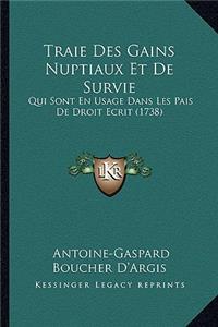 Traie Des Gains Nuptiaux Et de Survie