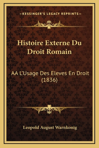 Histoire Externe Du Droit Romain