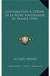 Contribution A L'Etude De La Flore Souterraine De France (1906)