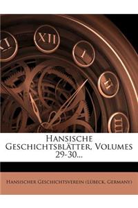 Hansische Geschichtsblätter.