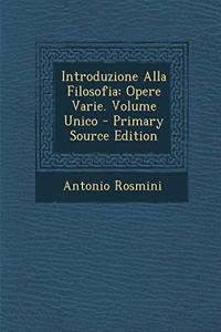 Introduzione Alla Filosofia