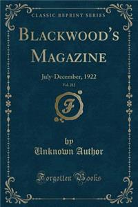 Blackwood's Magazine, Vol. 212
