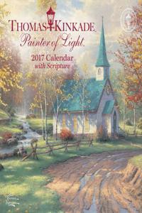 Thomas Kinkade Painter of Light With Scripture 2017 Calendar