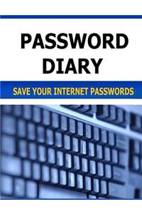 Password Diary: Save Your Internet Passwords