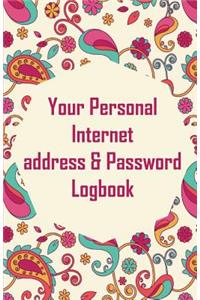 Your Personal Internet address & Password Logbook