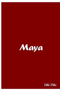 Maya - Red Notebook / Extended Lines / Soft Matte Cover