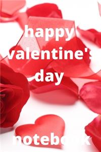 Happy valentine's day notebook
