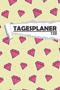 Tagesplaner Diamant Pastel Gelb Grün