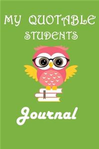 My Quotable Students Journal