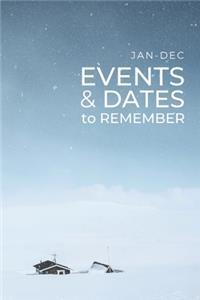 JAN-DEC Events & Dates to Remember