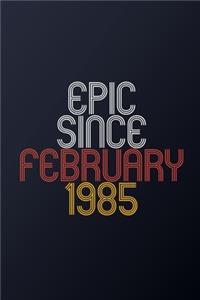 Epic Since February 1985