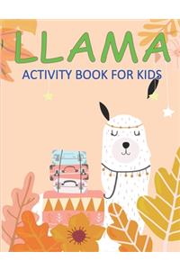 Llama Activity Book for Kids