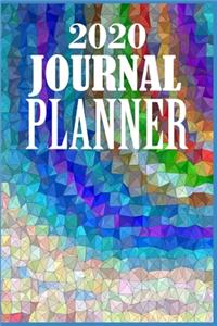 2020 Journal Planner: Planner Daily Weekly Monthly Calendar Schedule + Academic Organizer - Inspirational Quotes and Abstract Arts Cover