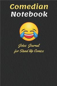 Comedian Notebook Jokes Journal for Stand-Up Comics