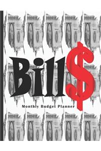 Bill$ Monthly Budget Planner